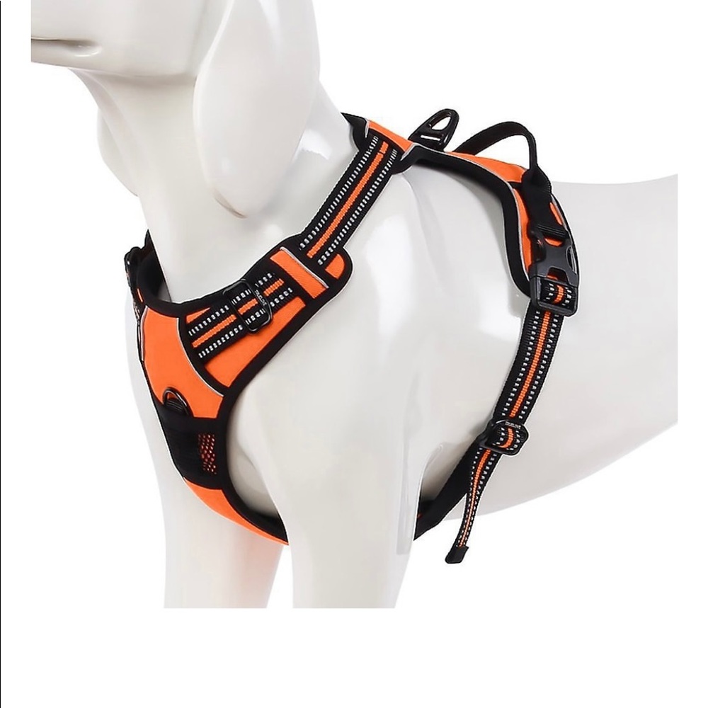 TRUE LOVE Adjustable No-Pull Dog Harness Reflective 3M Polyester Size Medium